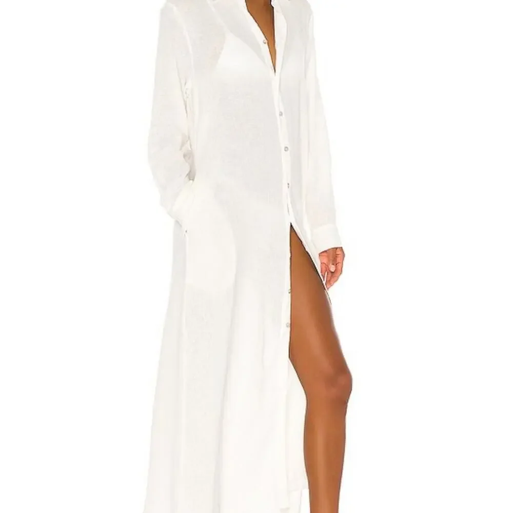 PQ Waterlily Billie Swim Cover Up Dress Size XS/S NWT beach boho vacation chic - Picture 3 of 13